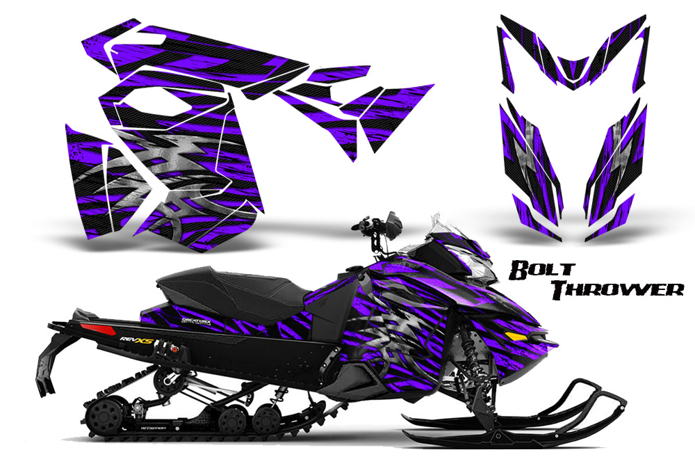 Skidoo Rev XS Graphics Kit Bolt Thrower Purple